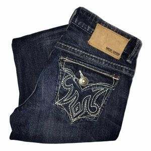 MEK DNM Dark Wash Straight Leg Jeans 26L 33